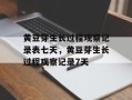 黄豆芽生长过程观察记录表七天，黄豆芽生长过程观察记录7天