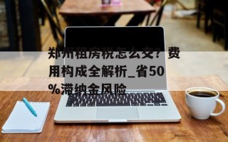 郑州租房税怎么交？费用构成全解析_省50%滞纳金风险