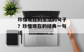 珍惜现在的生活的句子？珍惜现在的经典一句话