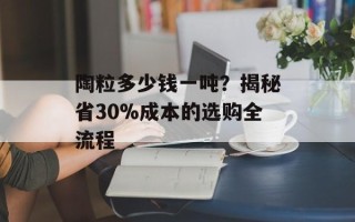 陶粒多少钱一吨？揭秘省30%成本的选购全流程