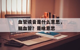 血管读音是什么意思，脑血管？是啥意思