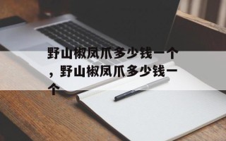 野山椒凤爪多少钱一个，野山椒凤爪多少钱一个