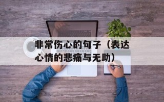 非常伤心的句子（表达心情的悲痛与无助）