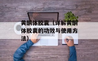 黄酮体胶囊（详解黄酮体胶囊的功效与使用方法）