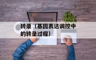 转录（基因表达调控中的转录过程）