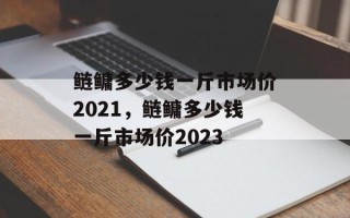 鲢鳙多少钱一斤市场价2021，鲢鳙多少钱一斤市场价2023
