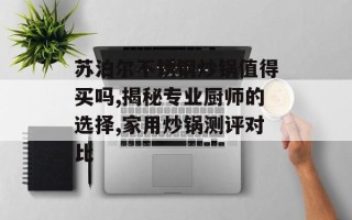 苏泊尔不锈钢炒锅值得买吗,揭秘专业厨师的选择,家用炒锅测评对比