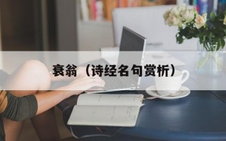 衰翁（诗经名句赏析）