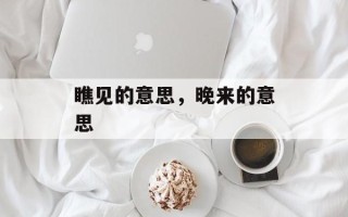 瞧见的意思，晚来的意思