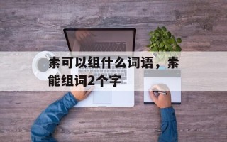 素可以组什么词语，素能组词2个字