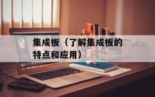 集成板（了解集成板的特点和应用）