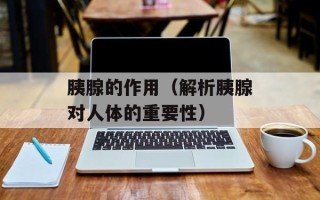 胰腺的作用（解析胰腺对人体的重要性）