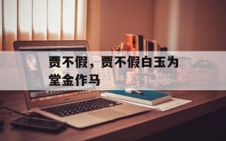 贾不假，贾不假白玉为堂金作马