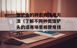 饭铲头的种类和使用方法（了解不同种类饭铲头的适用场景和使用技巧）