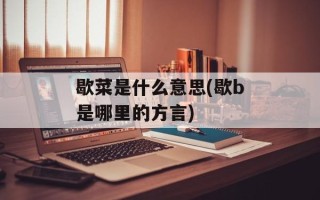 歇菜是什么意思(歇b是哪里的方言)