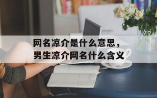 网名凉介是什么意思，男生凉介网名什么含义