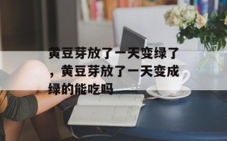 黄豆芽放了一天变绿了，黄豆芽放了一天变成绿的能吃吗