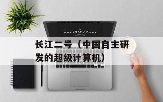 长江二号（中国自主研发的超级计算机）