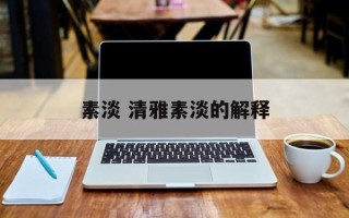 素淡 清雅素淡的解释