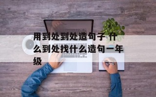 用到处到处造句子 什么到处找什么造句一年级