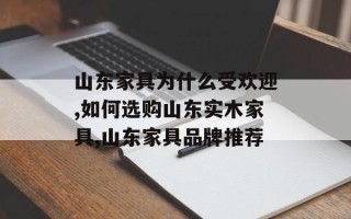 山东家具为什么受欢迎,如何选购山东实木家具,山东家具品牌推荐