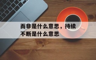 而非是什么意思，持续不断是什么意思