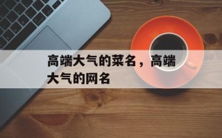 高端大气的菜名，高端大气的网名