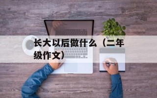长大以后做什么（二年级作文）