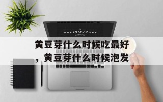黄豆芽什么时候吃最好，黄豆芽什么时候泡发