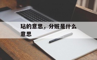 玷的意思，分赃是什么意思