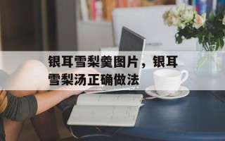 银耳雪梨羹图片，银耳雪梨汤正确做法