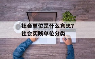 社会单位是什么意思？社会实践单位分类