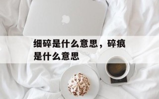 细碎是什么意思，碎痕是什么意思