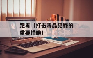 跑毒（打击毒品犯罪的重要措施）