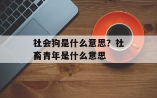 社会狗是什么意思？社畜青年是什么意思