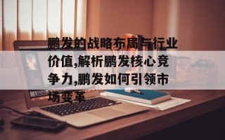 鹏发的战略布局与行业价值,解析鹏发核心竞争力,鹏发如何引领市场变革