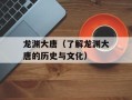 龙渊大唐（了解龙渊大唐的历史与文化）