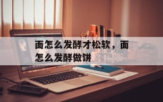 面怎么发酵才松软，面怎么发酵做饼
