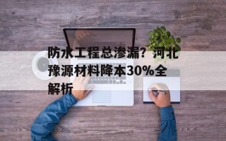 防水工程总渗漏？河北豫源材料降本30%全解析