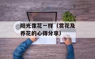 阳光像花一样（赏花及养花的心得分享）