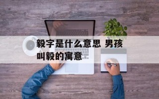 毅字是什么意思 男孩叫毅的寓意