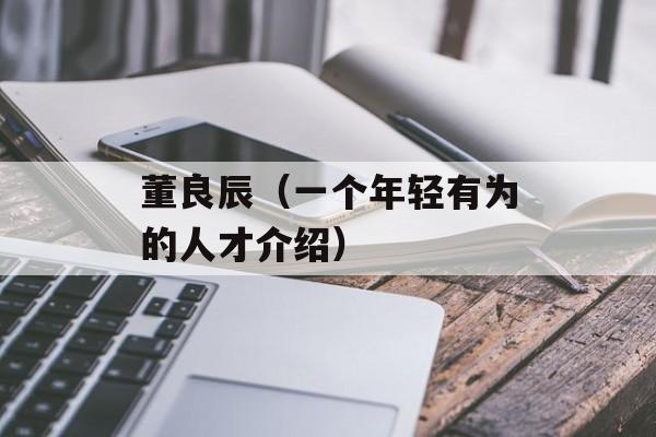 董良辰（一个年轻有为的人才介绍）-第1张图片-