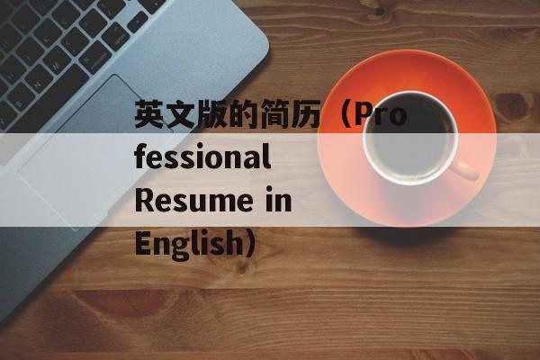 英文版的简历（Professional Resume in English）-第1张图片-