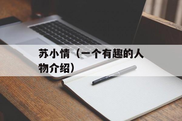 苏小情（一个有趣的人物介绍）-第1张图片-