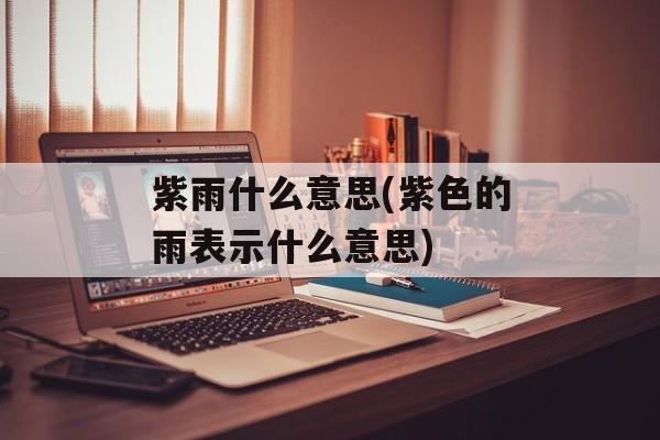 紫雨什么意思(紫色的雨表示什么意思)-第1张图片-