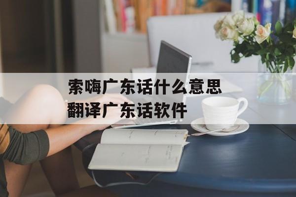 索嗨广东话什么意思 翻译广东话软件-第1张图片-